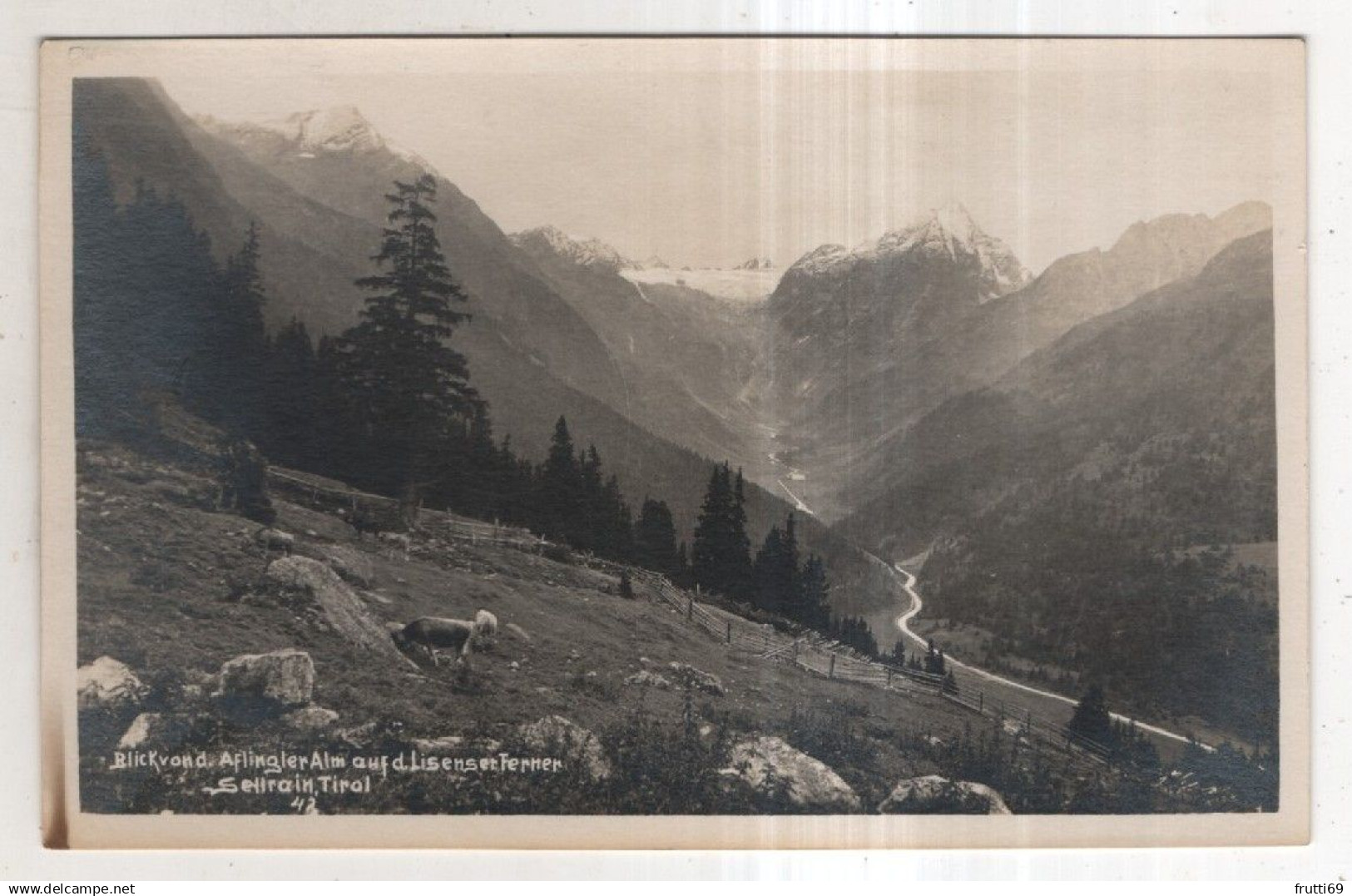 AK 240146 AUSTRIA - Sellrain - Blick v. d. Aflinger Alm auf d. Liesenser Ferner
