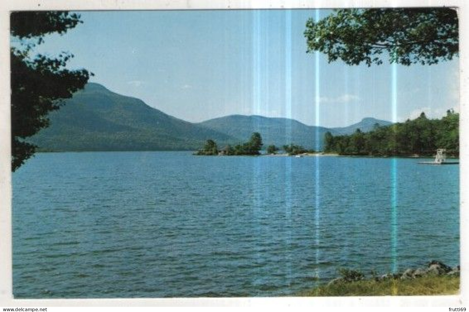 AK 261446 USA - Silver Bay on Lake George - looking South on Lake George showing Slim Point