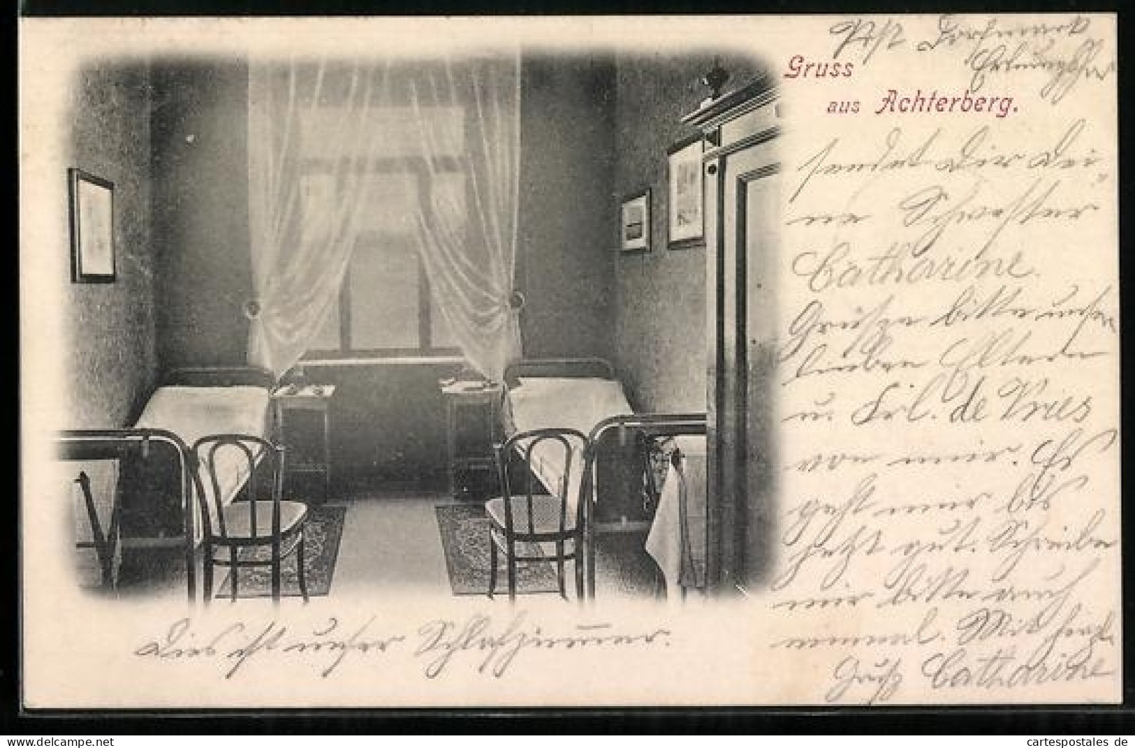 AK Achterberg / Dorfmark, Kindererholungsheim, Zimmer mit zwei Betten