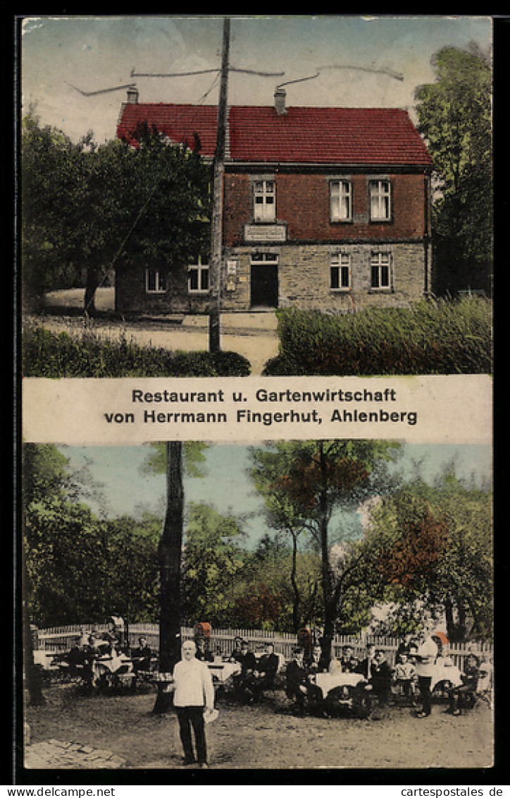 AK Ahlenberg, Restaurant und Gartenwirtschaft von Hermann Fingerhut