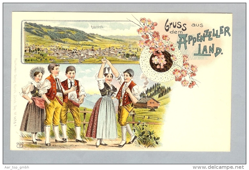 AK AI Appenzell ungebr. Litho C.Künzli #1476C