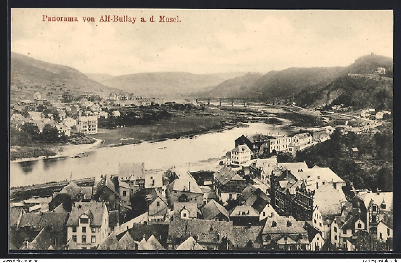 AK Alf-Bullay a. d. Mosel, Panorama