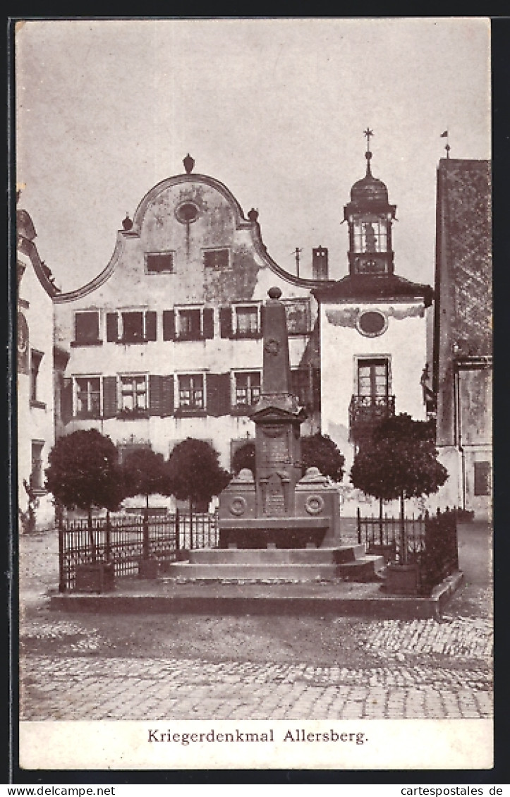 AK Allersberg, Blick zum Kriegerdenkmal
