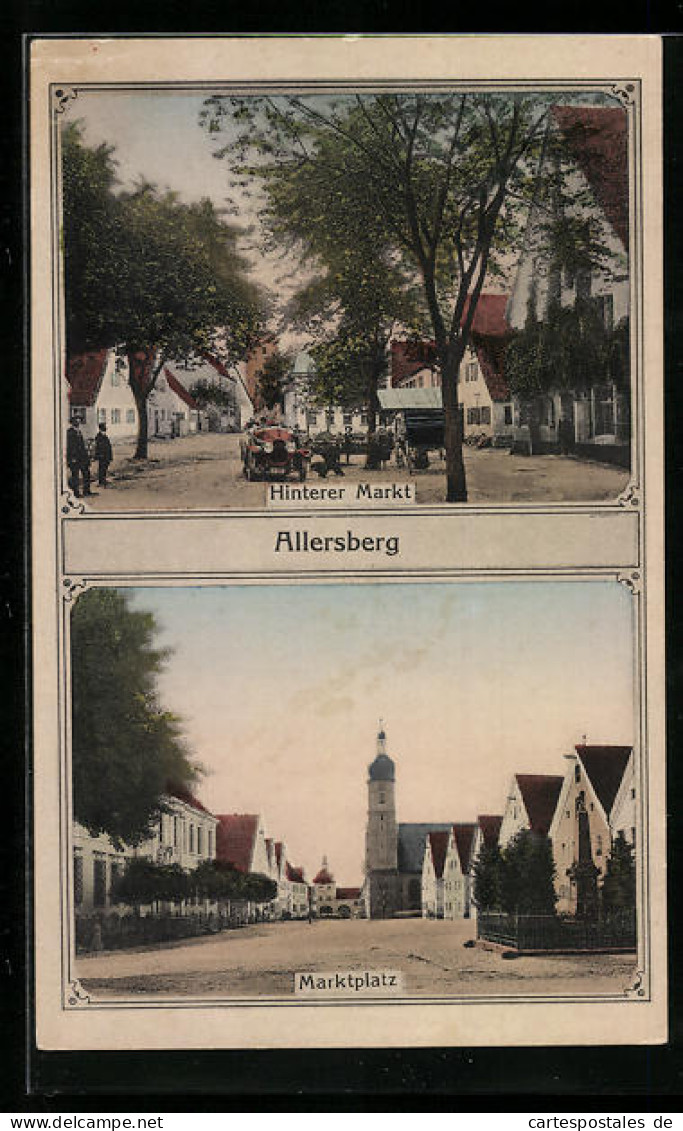 AK Allersberg, Hinterer Markt und Marktplatz