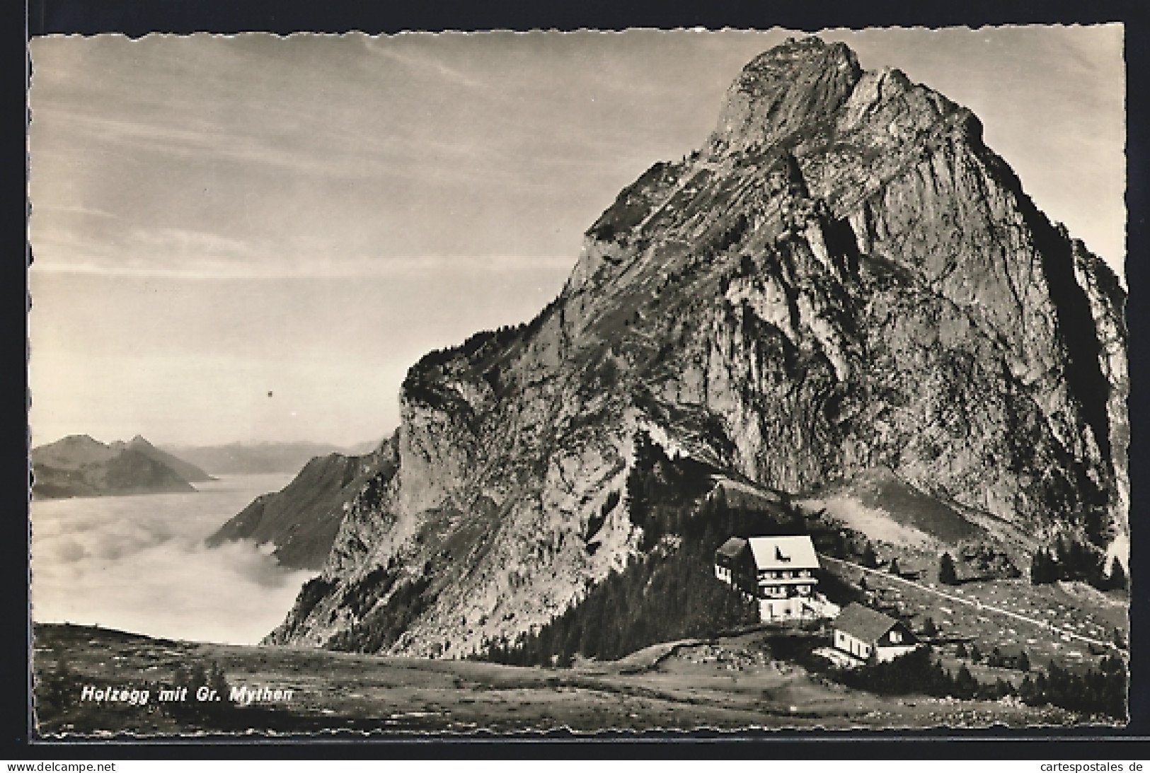 AK Alpthal, Holzegg mit Gr. Mythen