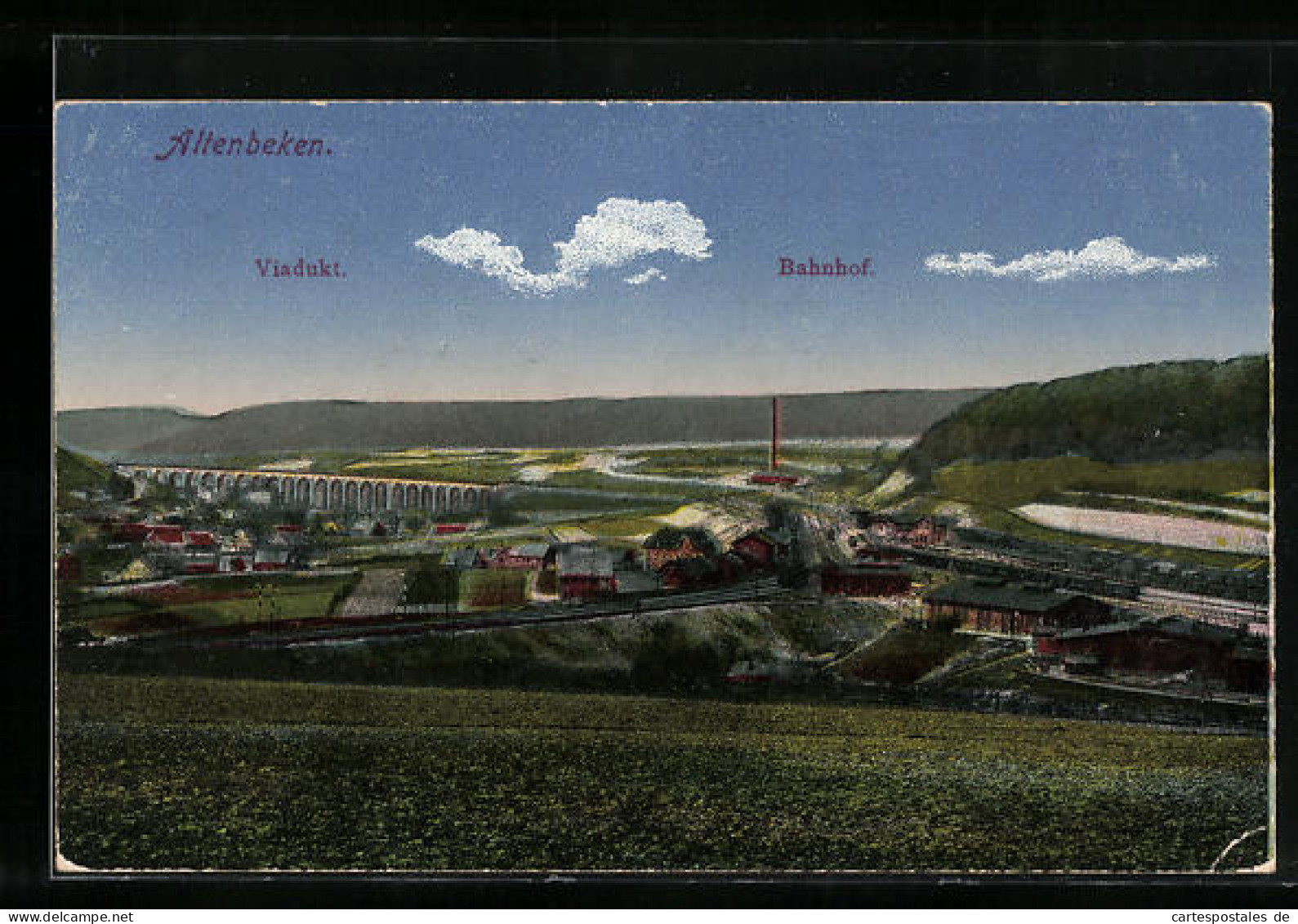 AK Altenbeken, Viadukt Bahnhof