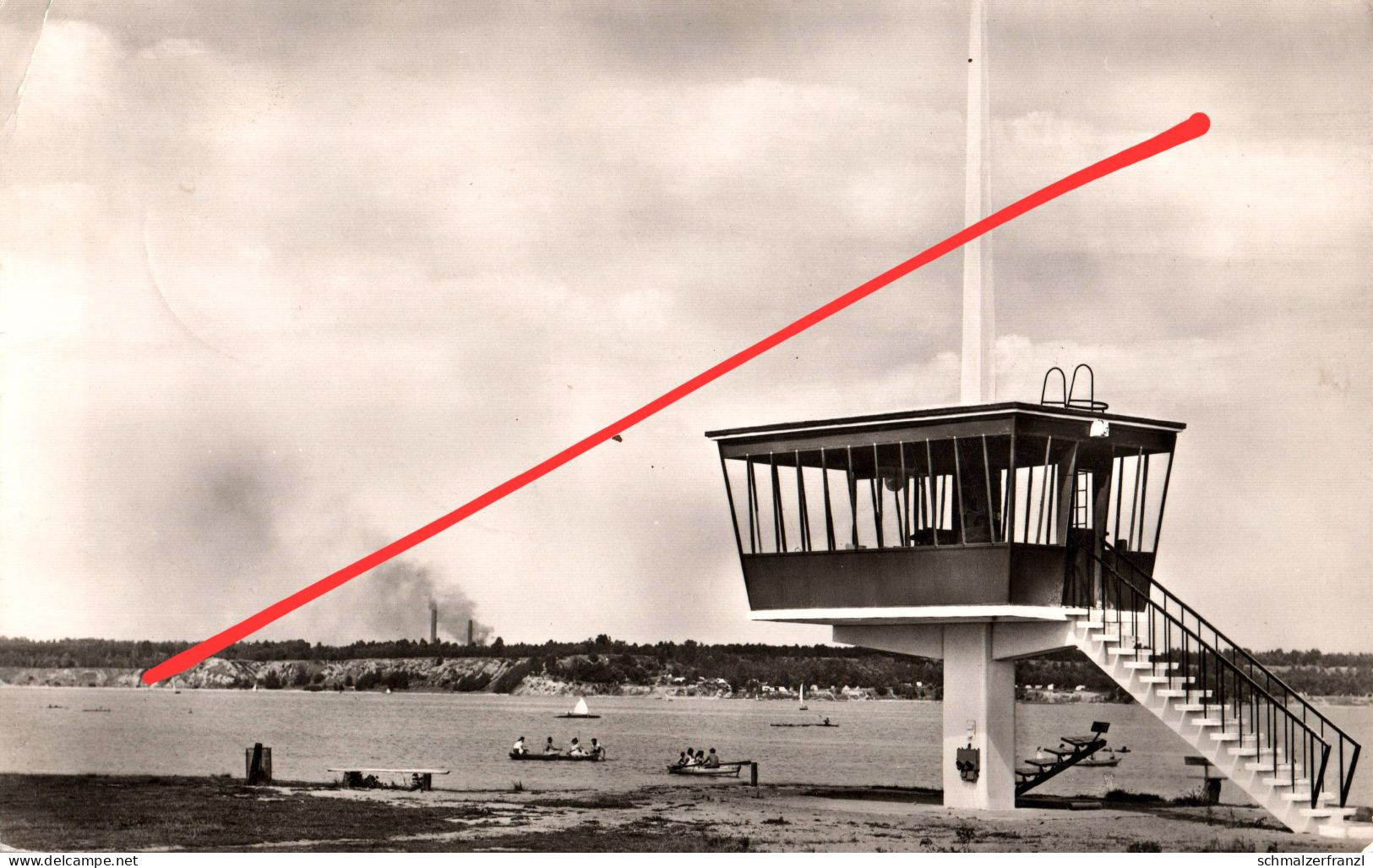 AK Am Knappensee Regattaturm a Koblenz Groß Särchen Lohsa Maukendorf Wartha Königswartha Wittichenau Hoyerswerda DDR