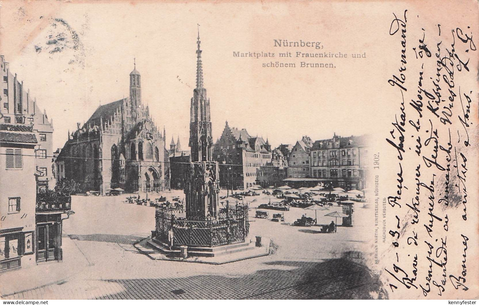 AK / Ansichtskarte Nuernberg Schoener Brunnen Marktplatz Kat. Nuernberg