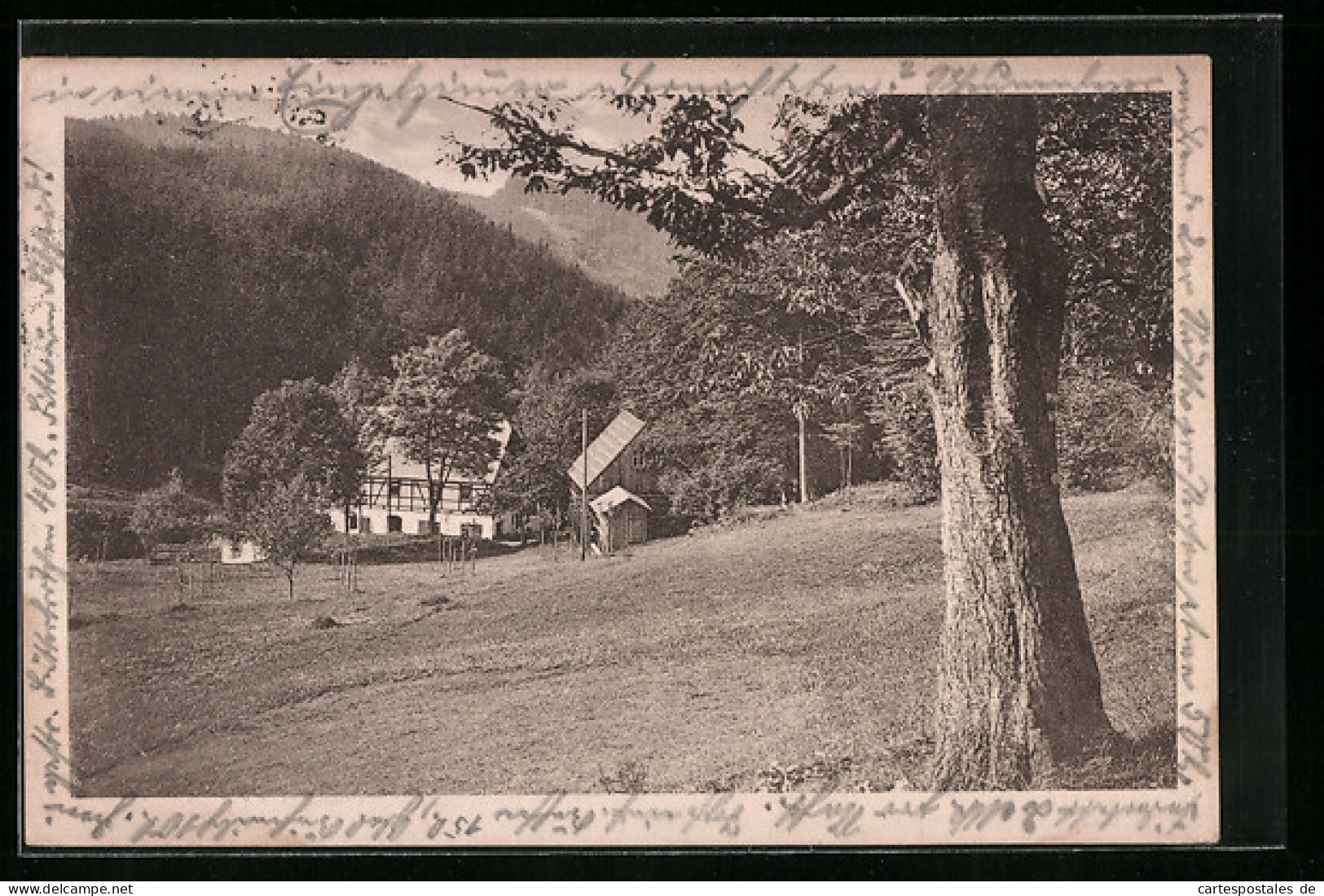 AK Ansprung bei Zöblitz, Wanderheim Hüttstadtmühle