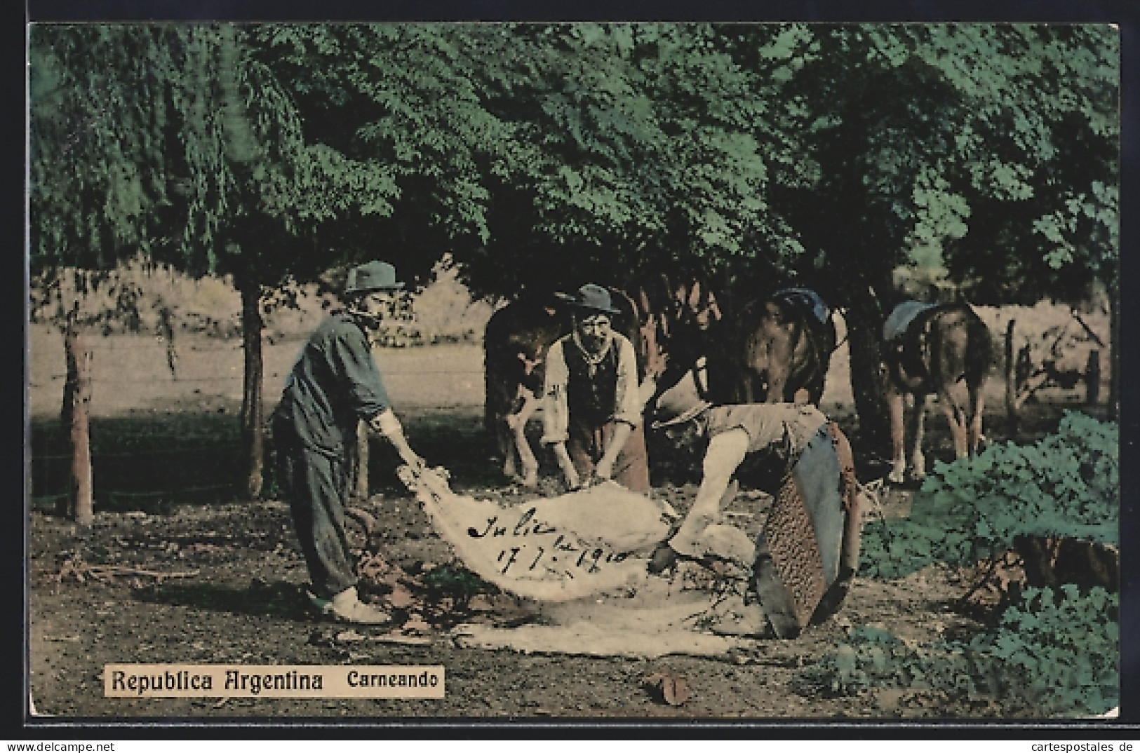 AK Argentinien, Carneando