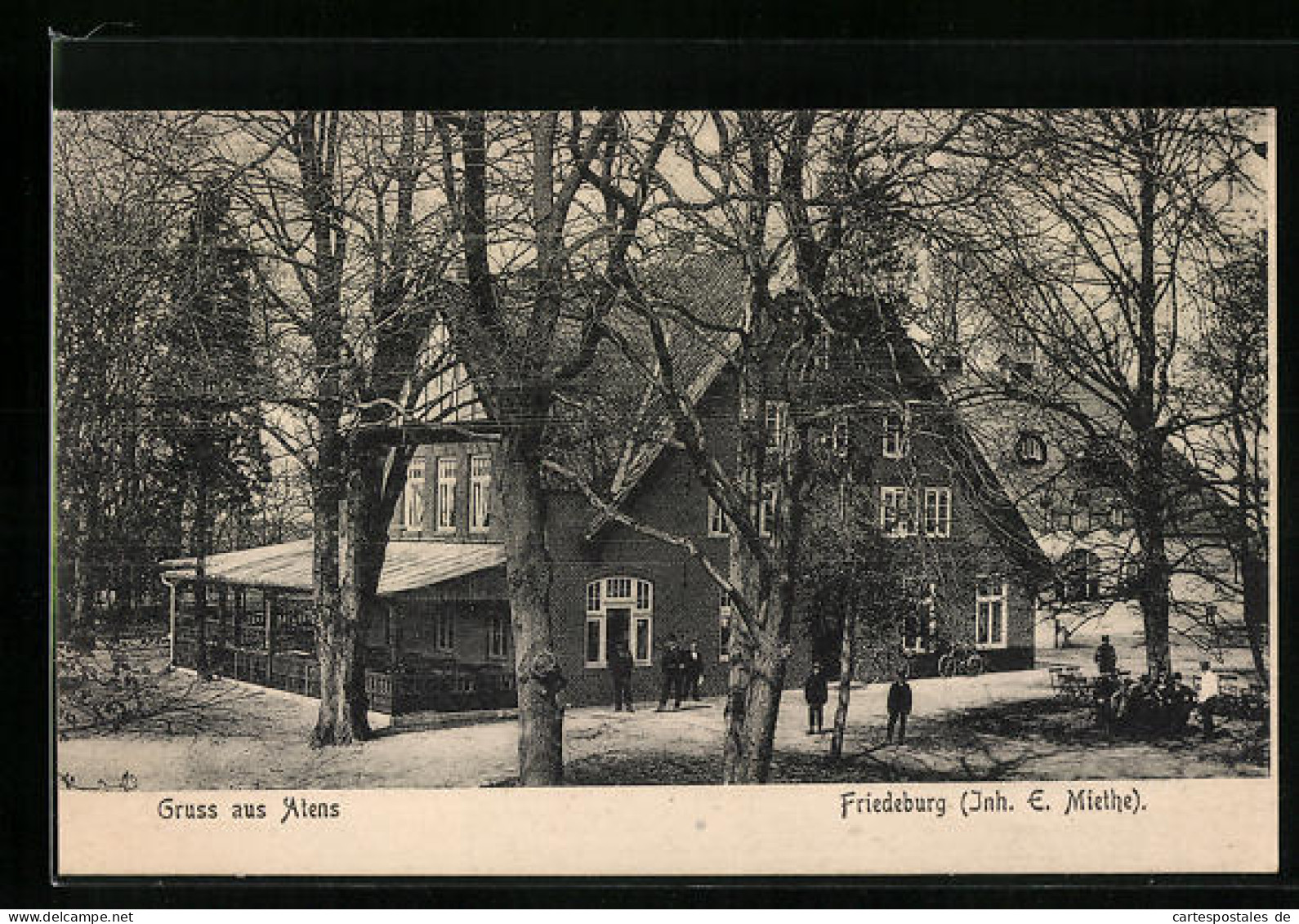 AK Atens, Gasthaus Friedeburg