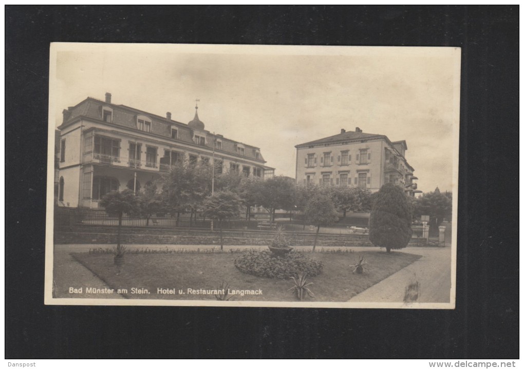 AK Bad Münster am Stein Hotel und Restaurant Langmack