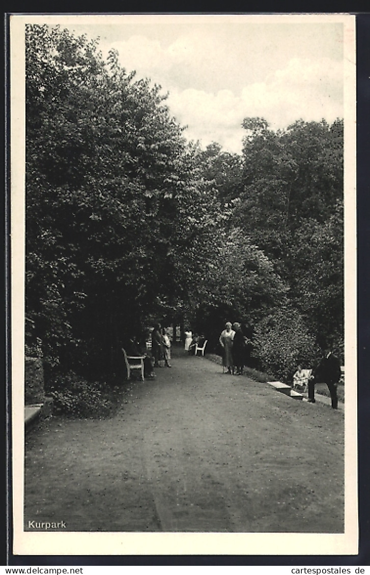 AK Bad Randringhausen b. Bünde, Kurpark