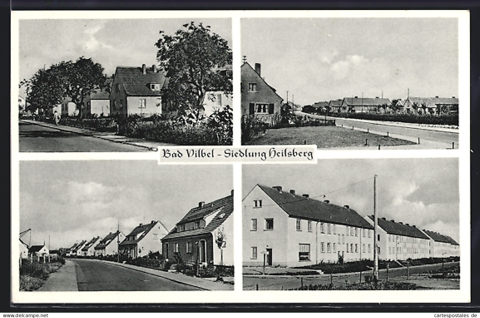 AK Bad Vilbel, Strassenpartien der Siedlung Heilsberg
