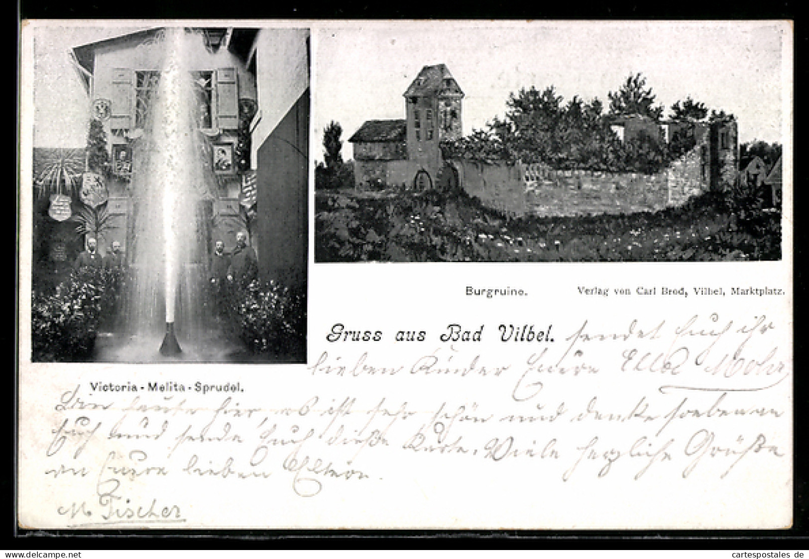 AK Bad Vilbel, Victoria-Melita-Sprudel, Burgruine