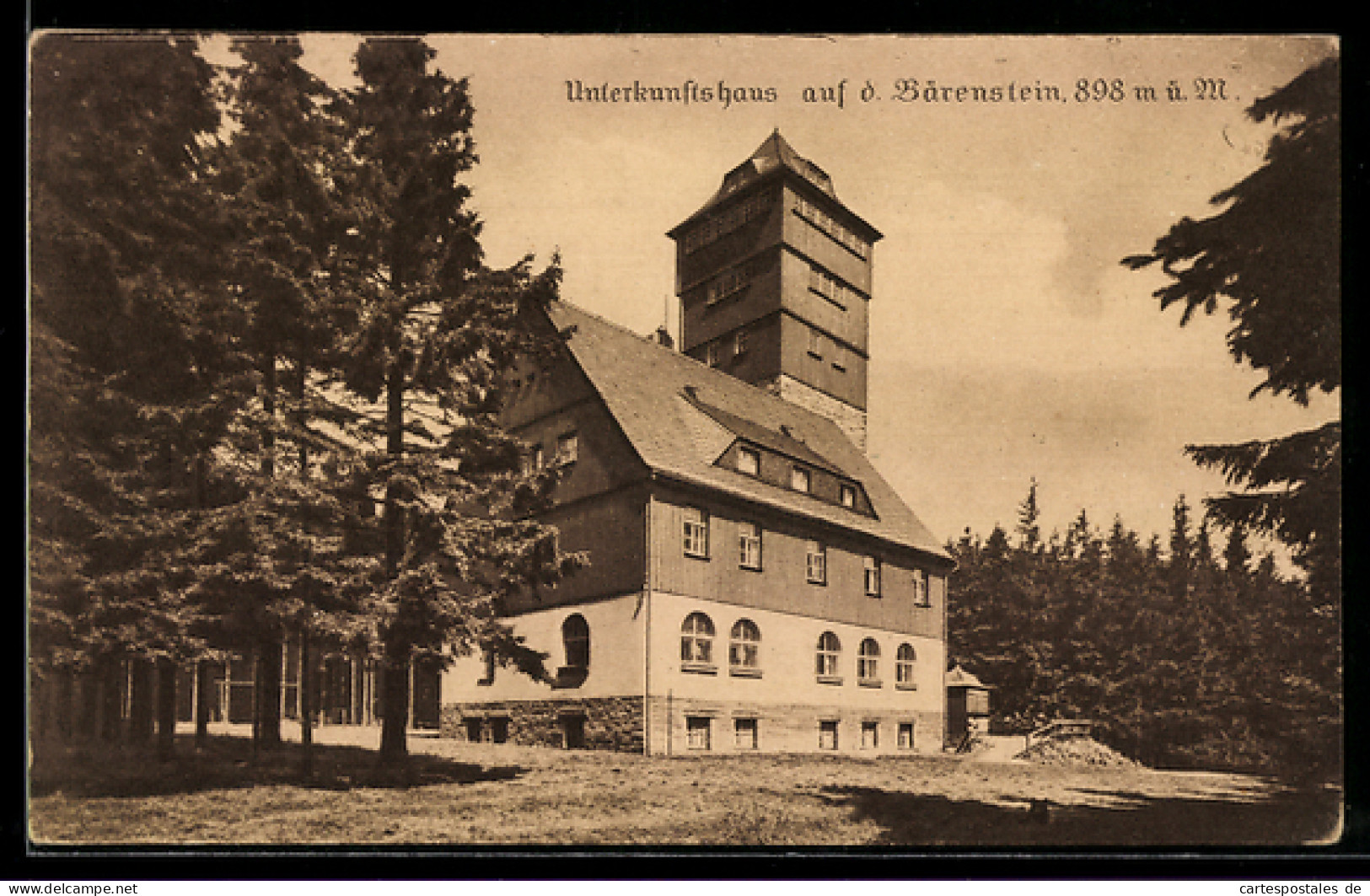 AK Bärenstein, Unterkunftshaus auf dem Bärenstein