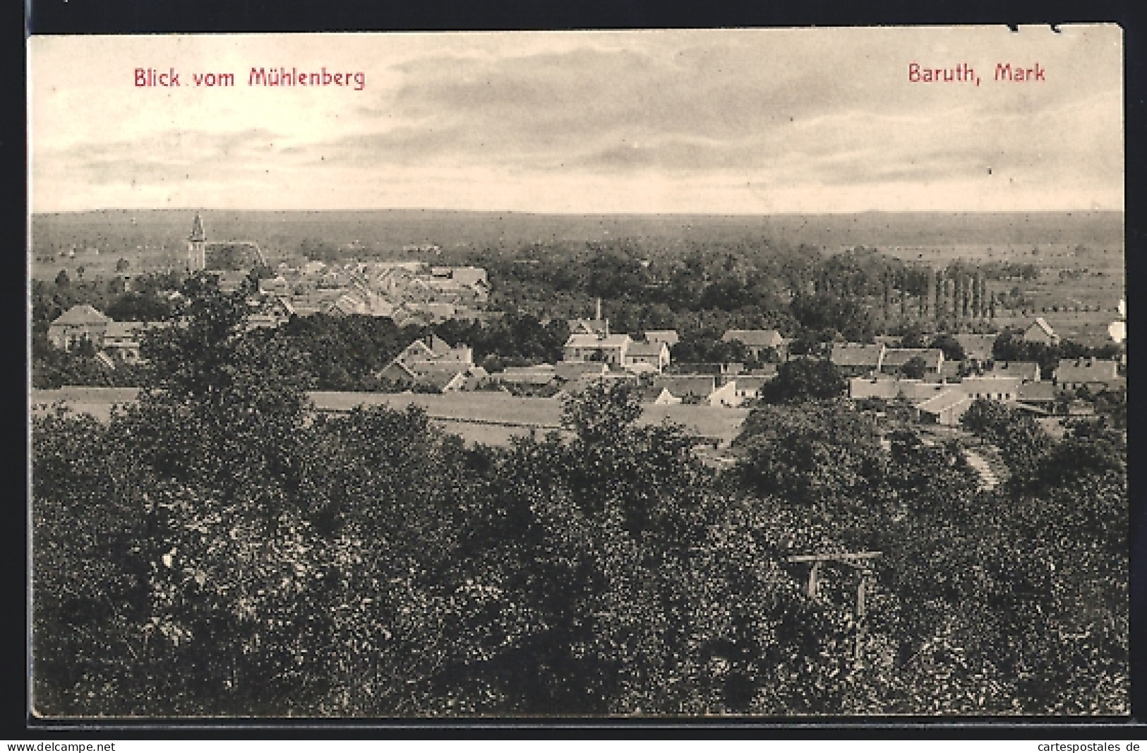 AK Baruth / Mark, Blick vom Mühlenberg