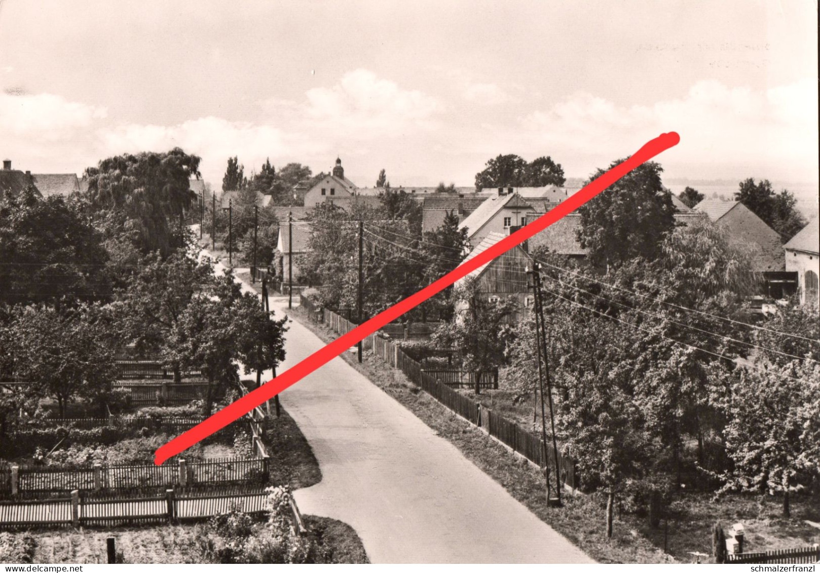 AK Baschütz Hauptstraße a Kubschütz Jenkwitz Zieschütz Niederkaina Auritz Nadelwitz Canitz Drehsa Kreckwitz Bautzen DDR