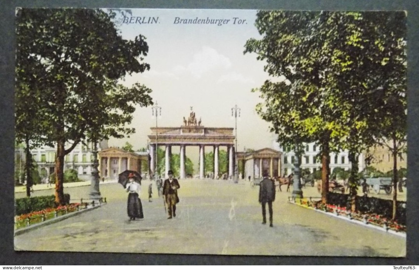 AK Berlin ; Brandenburger Tor 1912