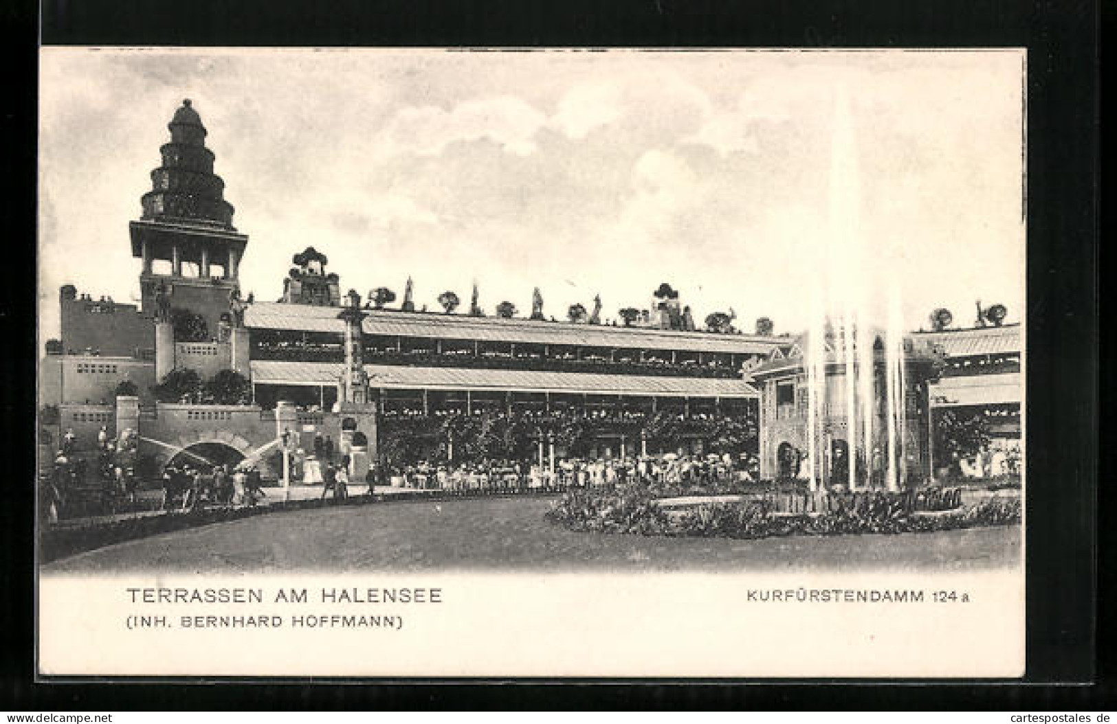 AK Berlin-Halensee, Terrassen am Halensee, Kurfürstendamm124a