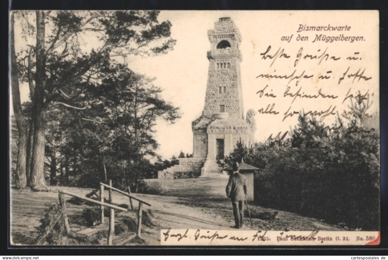 AK Berlin-Köpenick, Bismarckwarte auf dem Müggelbergen