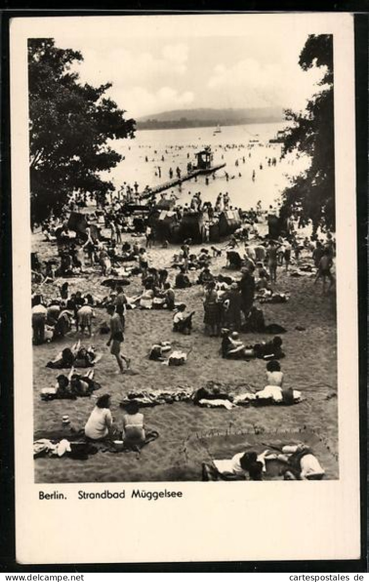 AK Berlin-Köpenick, Strandbad am Müggelsee