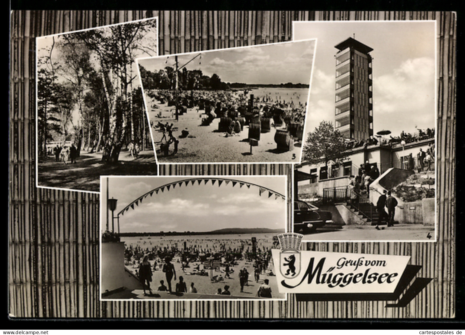 AK Berlin-Köpenick, Waldpromenade, Strandbad Müggelsee, Müggelturm