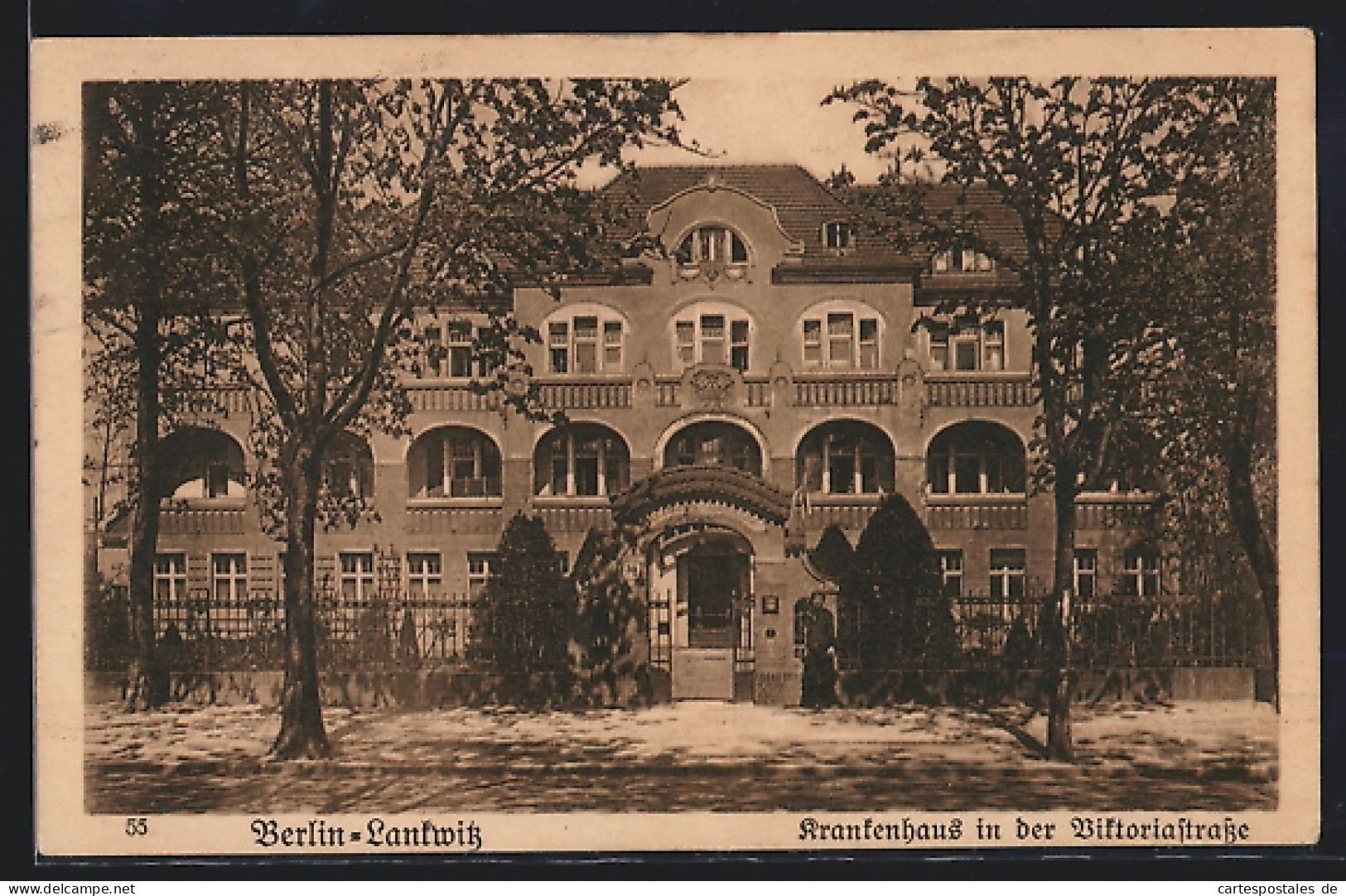 AK Berlin-Lankwitz, Krankenhaus in der Viktoriastrasse