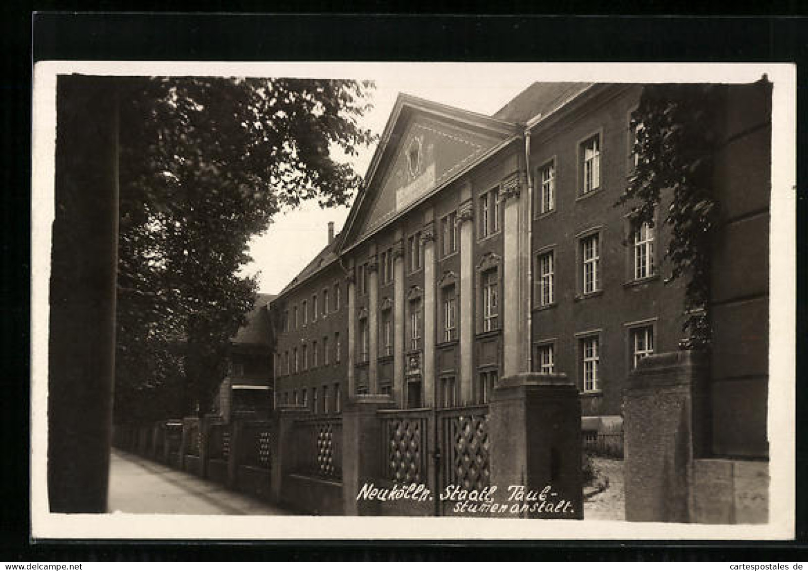 AK Berlin-Neukölln, Staatliche Taubstummenanstalt