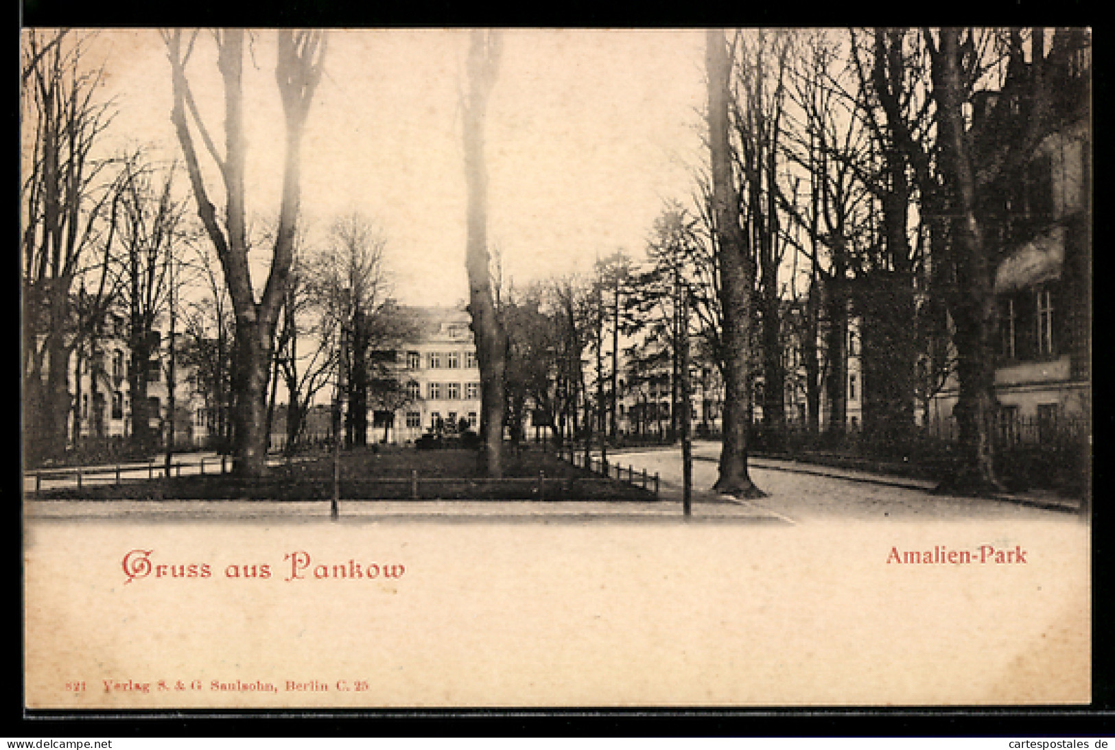 AK Berlin-Pankow, Partie am Amalien-Park
