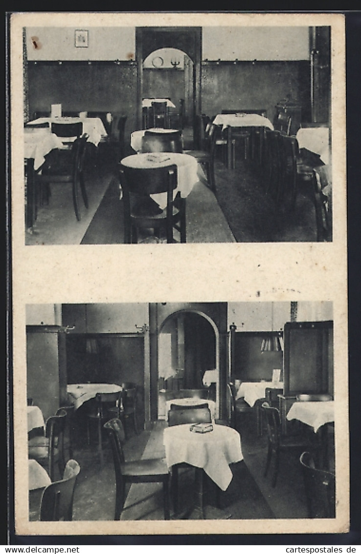 AK Berlin-Prenzlauer Berg, Café Goldammer, Innenansichten, Stargader Strasse 19
