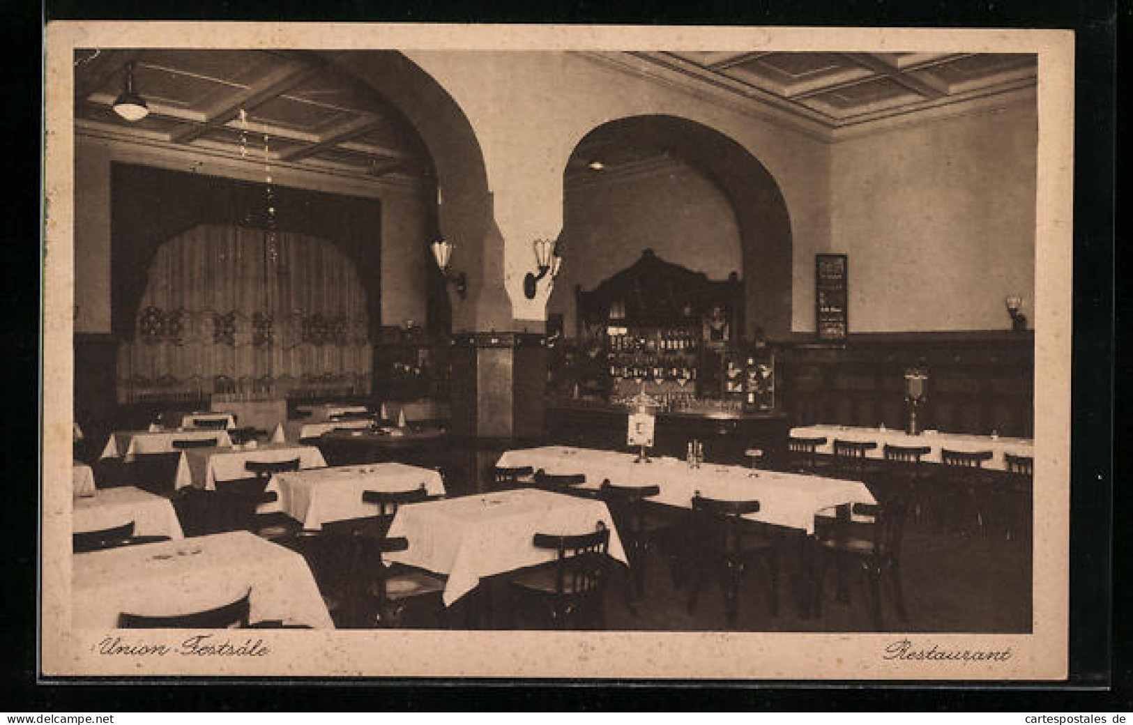 AK Berlin-Prenzlauer Berg, Restaurant in den Union-Festsälen
