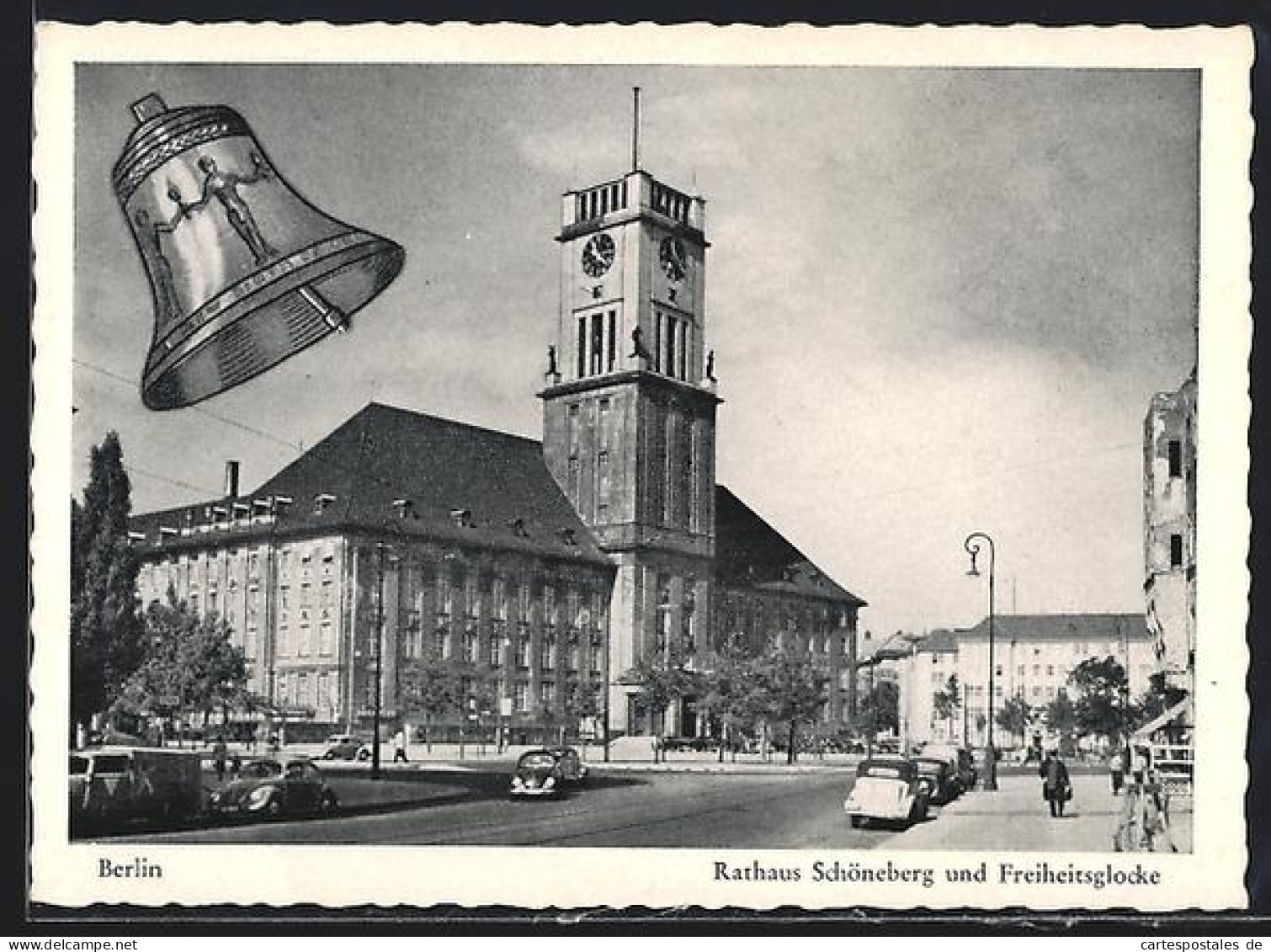 AK Berlin, Rathaus Schöneberg, Freiheitsglocke