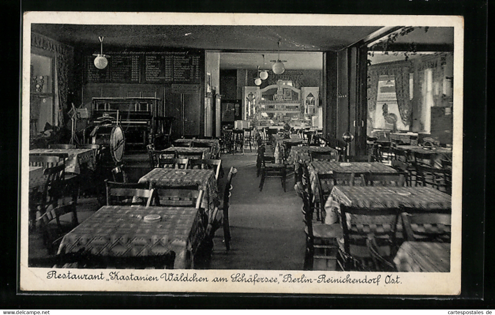 AK Berlin-Reinickendorf, Restaurant Kastanien Wäldchen am Schäfersee, Residenzstrasse 109