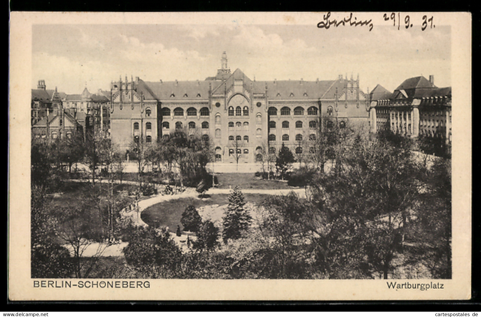 AK Berlin-Schöneberg, Blick zum Wartburgplatz