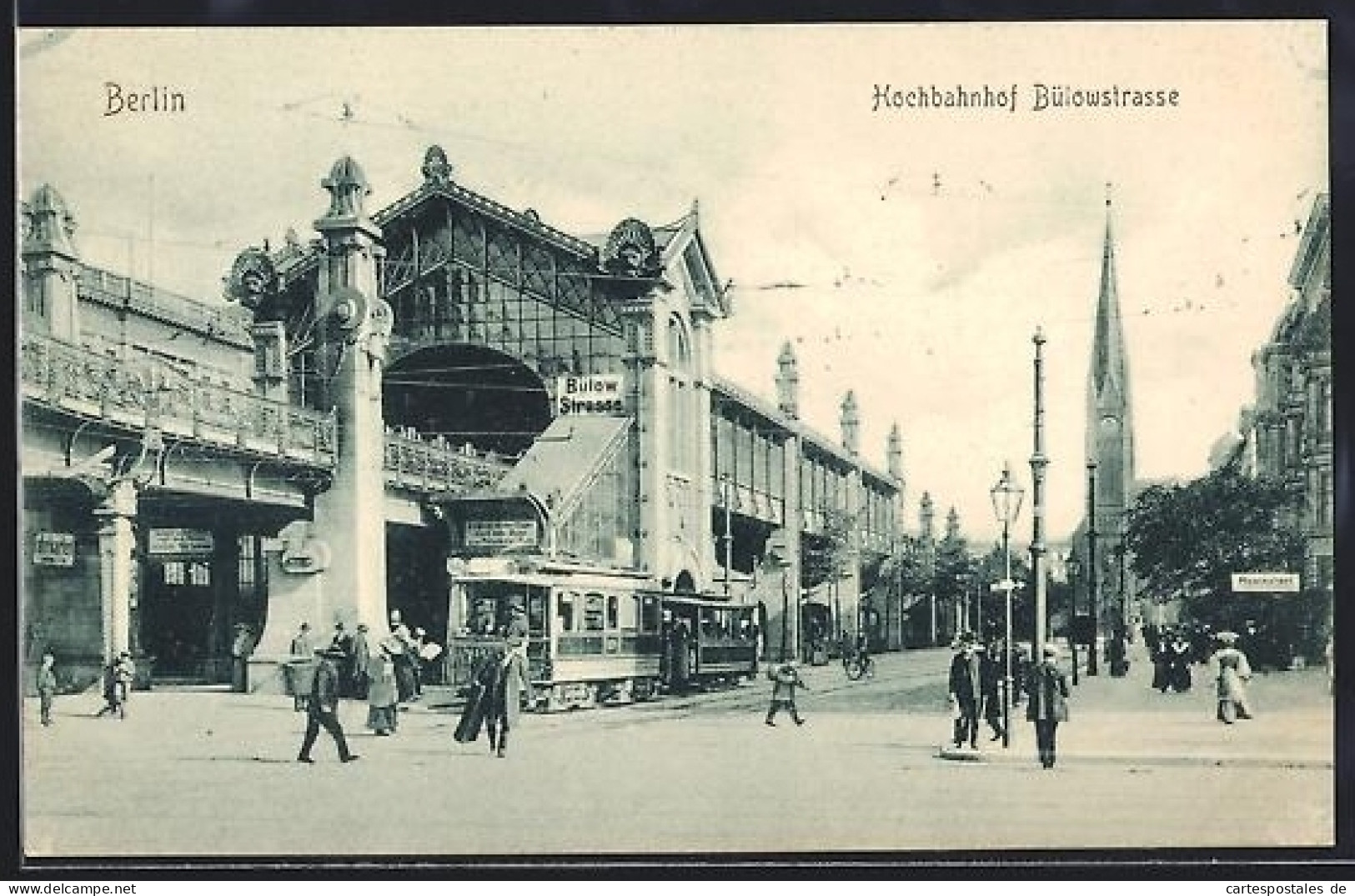 AK Berlin-Schöneberg, Hochbahnhof Bülowstrasse