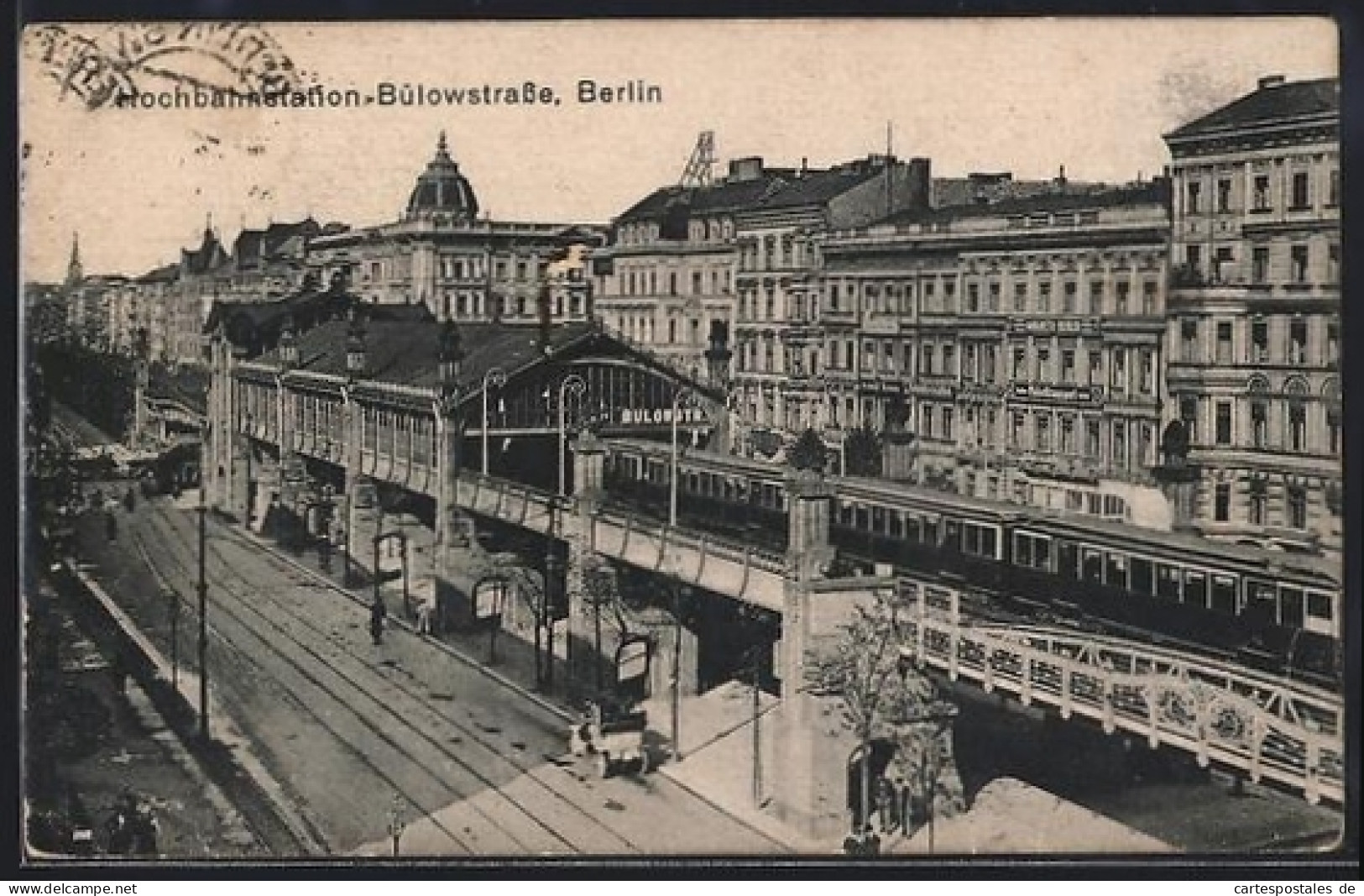 AK Berlin-Schöneberg, Hochbahnstation Bülowstrasse