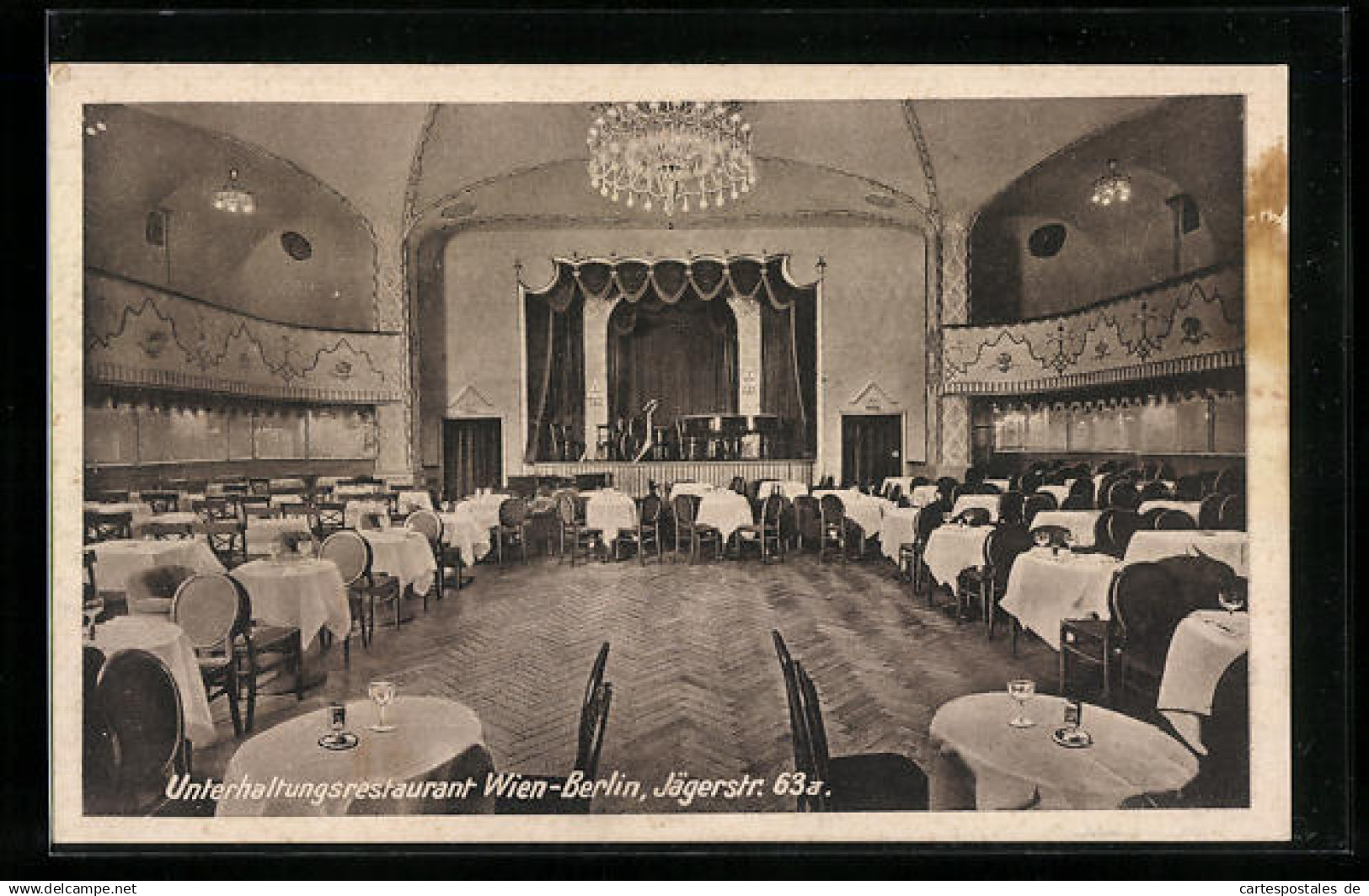 AK Berlin, Unterhaltungsrestaurant Wien, Innenraum, Jägerstrasse 63a