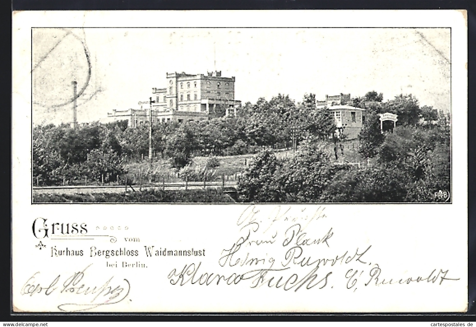 AK Berlin-Waidmannslust, Bergschloss Restaurant Waidmannslust