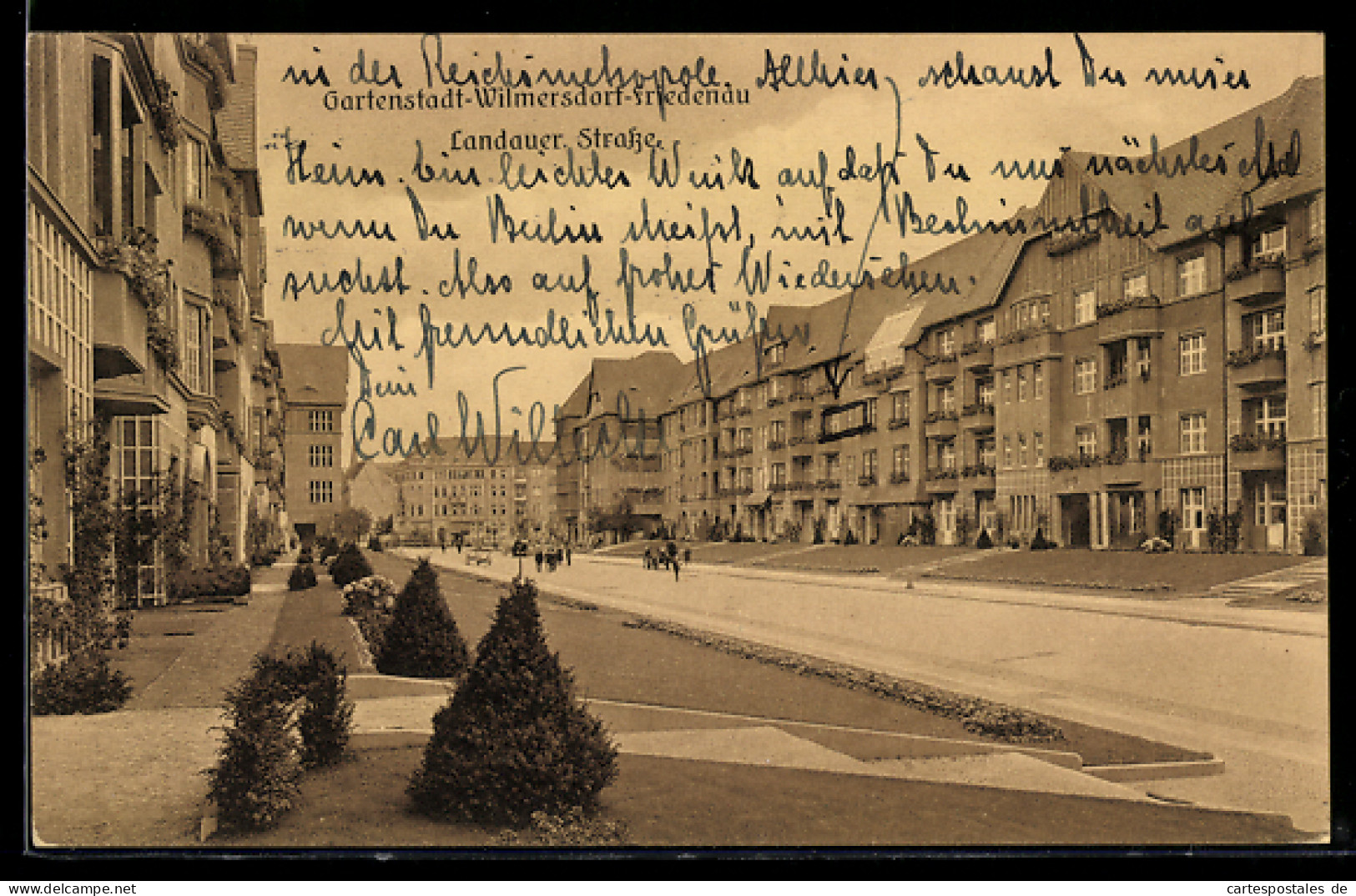 AK Berlin-Wilmersdorf, Gartenstadt Wilmersdorf-Friedenau, Landauer Strasse