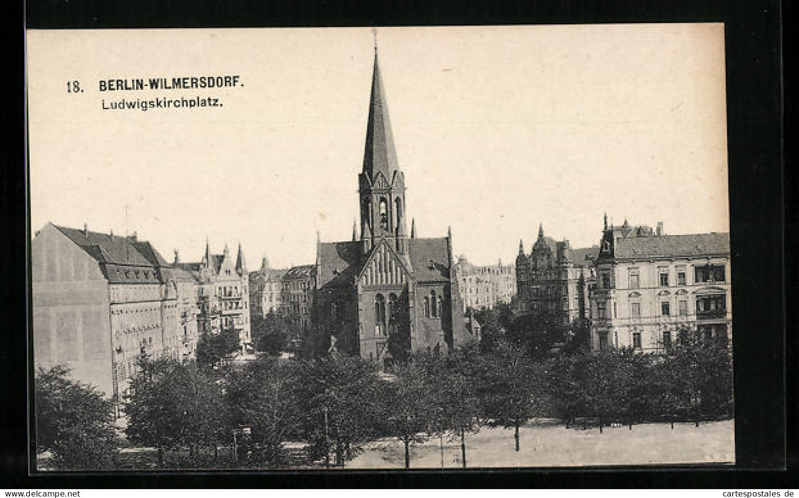 AK Berlin-Wilmersdorf, Ludwigskirchplatz