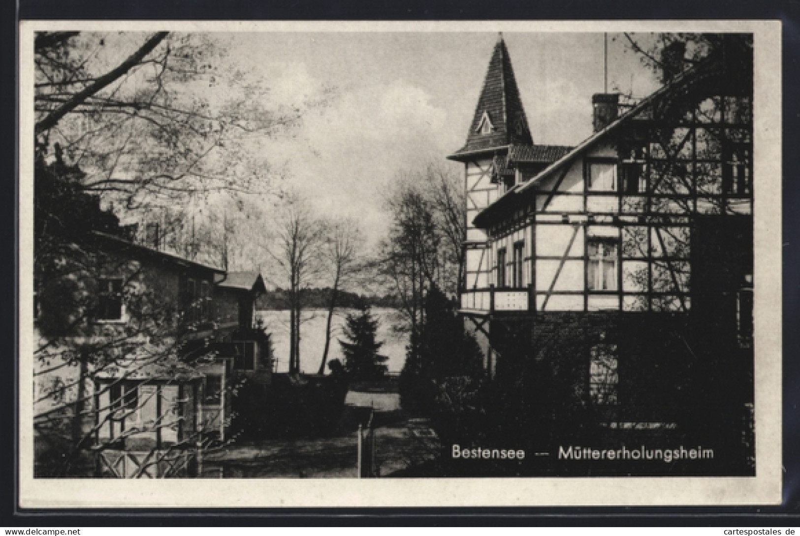 AK Bestensee, Müttererholungsheim mit Seeblick