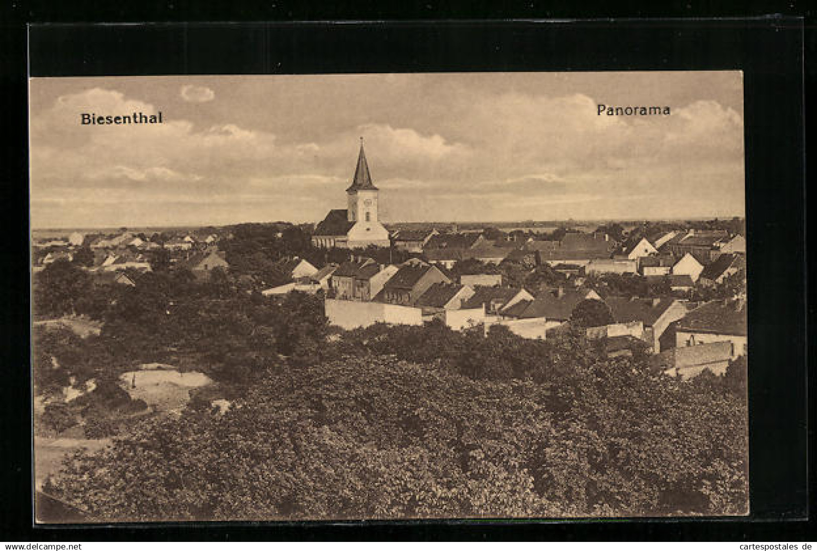 AK Biesenthal, Panorama der Ortschaft