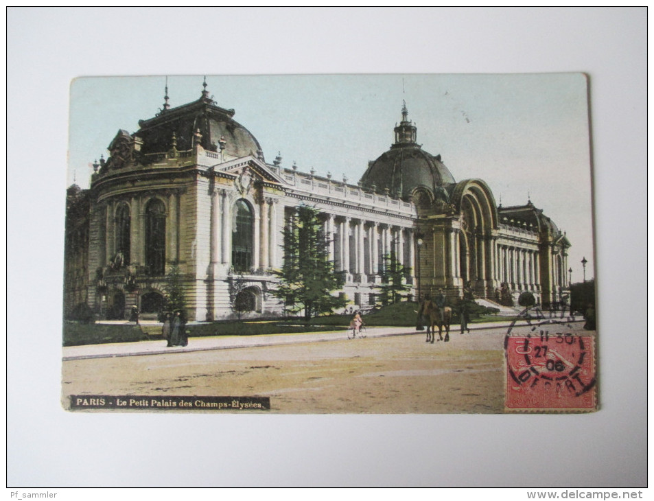 AK / Bildpostkarte 1906 Paris - Le Petit Palais des Champs-Elysees.