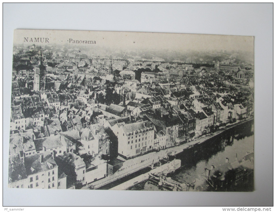 AK / Bildpostkarte 1916 Namur Panorama Feldpost 1. WK Verlag Phototypie Liegeoise, Liege