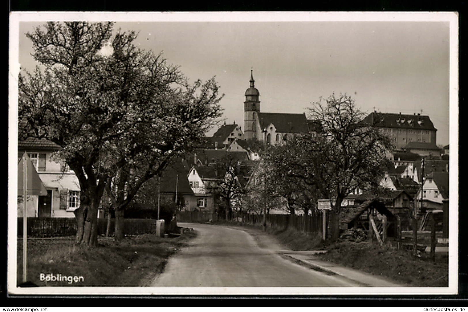 AK Böblingen, Blick zur Kirche