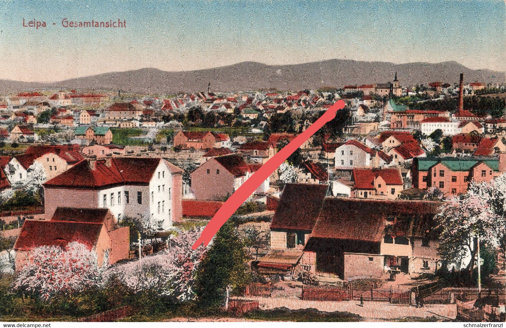 AK Böhmisch Leipa Ceska Lipa a Schaßlowitz Dobern Niederliebich Klein Eicha Hermsdorf Jägersdorf Manisch Wolfsthal Harzt