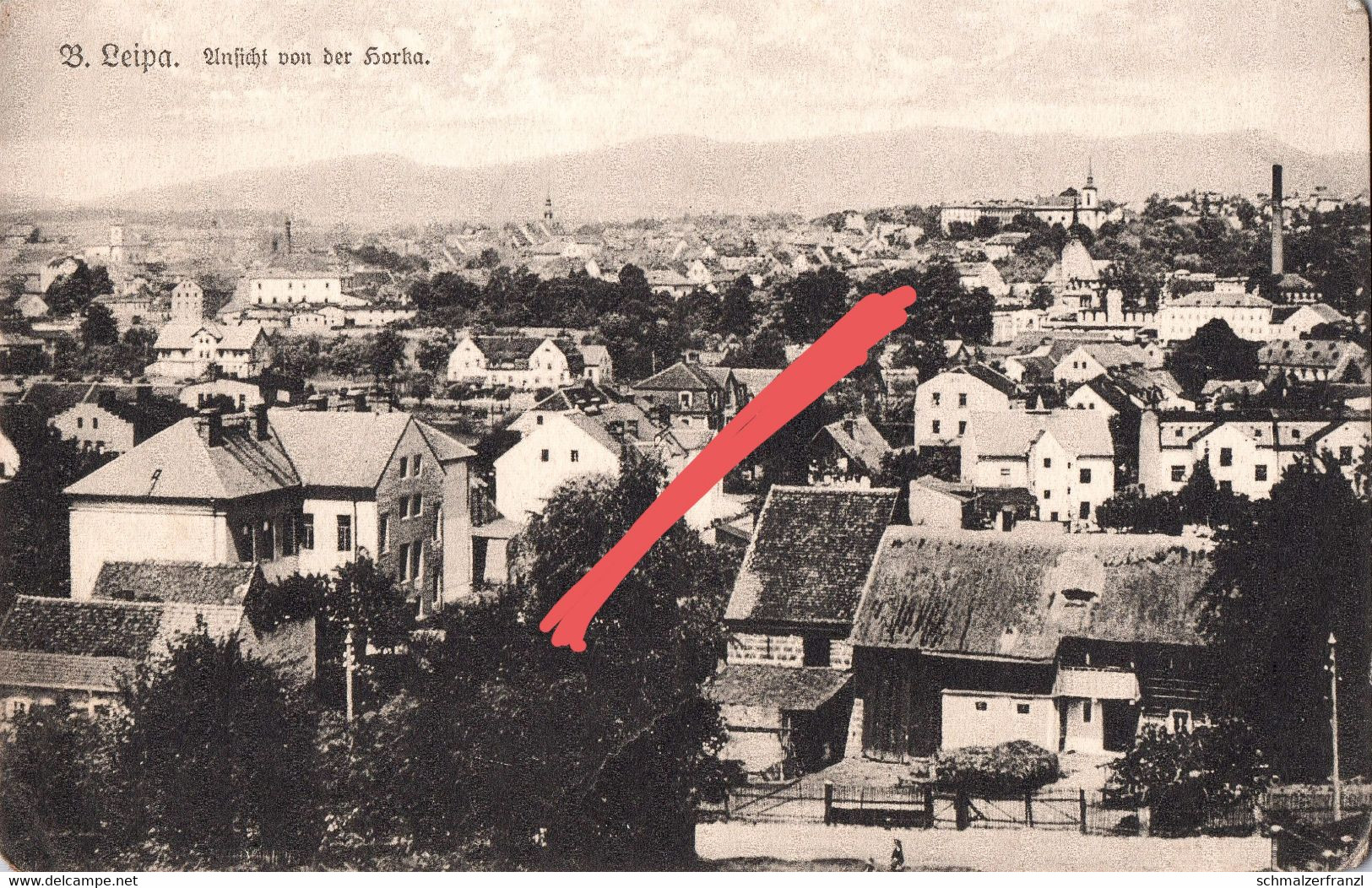 AK Böhmisch Leipa Ceska Lipa Horka Dobern Hermsdorf Jägersdorf Wolfsthal Aschendorf Pießnig Leskenthal Schießnig Robitz