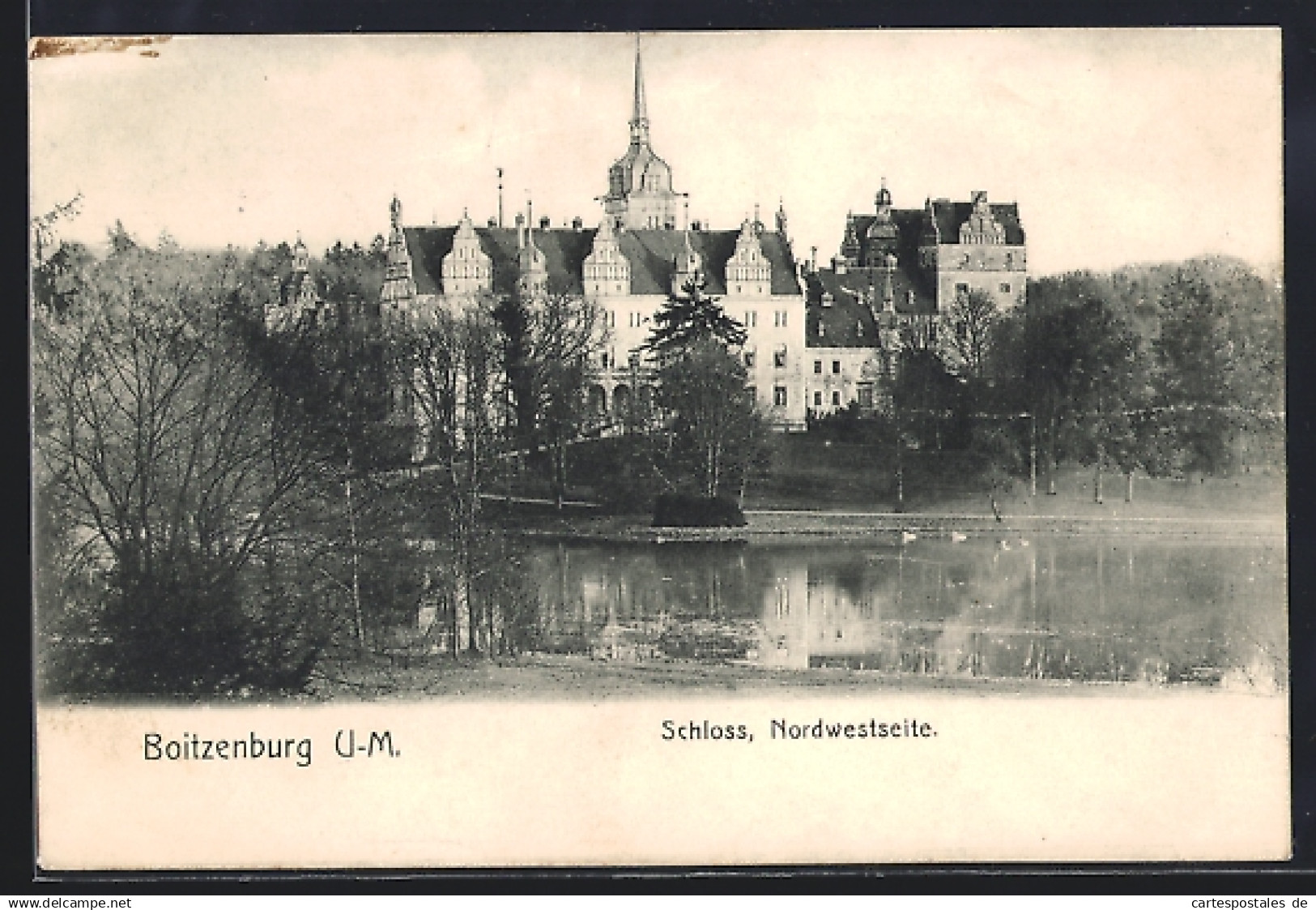 AK Boitzenburg /U.-M., Schloss Nordwestseite
