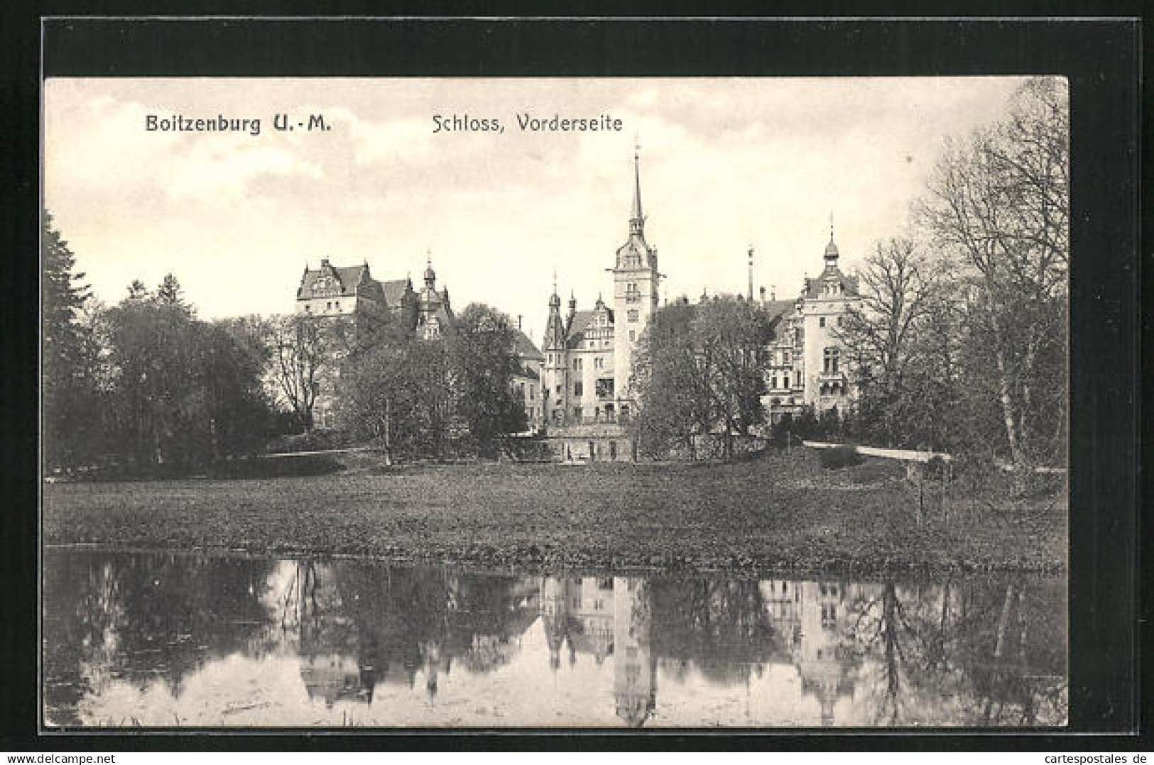 AK Boitzenburg U.-M., Schloss von der Vorderseite